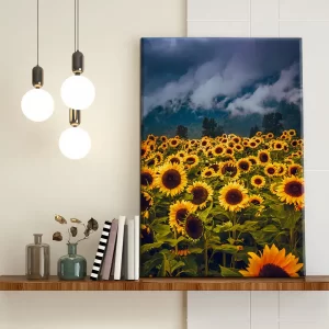 Cuadro decorativo girasoles 1 mockup 1