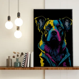 Perro Pop Art Neón - Imagen Galería 1