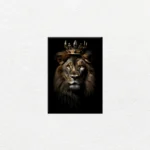 León Rey con Corona Dorada - Imagen Principal