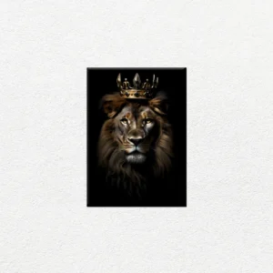León Rey con Corona Dorada - Imagen Principal
