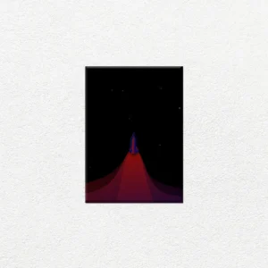 Cohete Espacial Minimalista - Imagen Principal