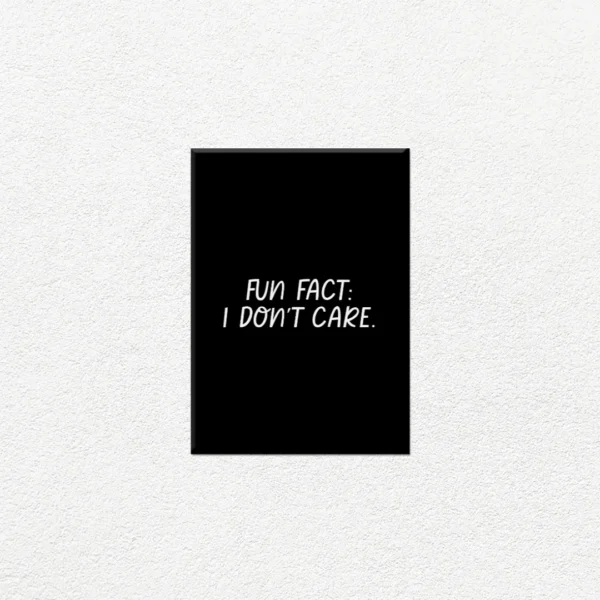 Fun Fact I Don't Care - Imagen Principal