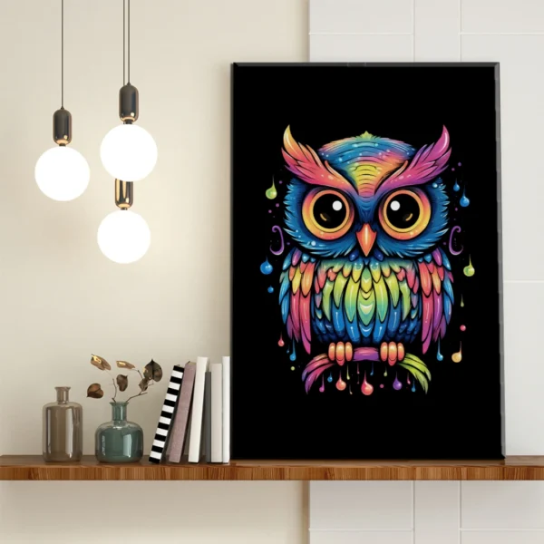 Búho Multicolor Neón - Imagen Galería 1