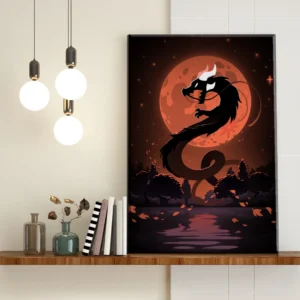 Dragón Místico Luna Naranja - Imagen Galería 1