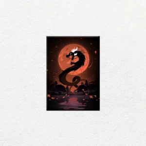 Dragón Místico Luna Naranja - Imagen Principal