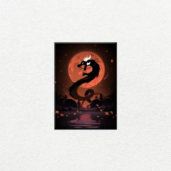 Dragón Místico Luna Naranja - Imagen Principal