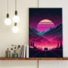 Atardecer Synthwave Retro - Imagen Galería 1