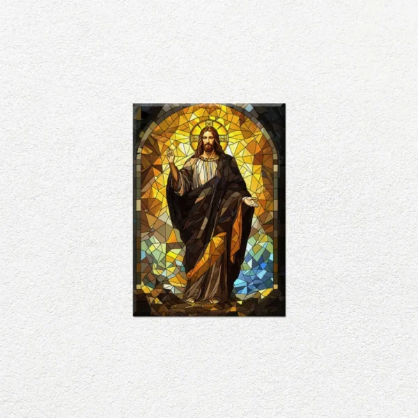 Vitral Cristo Geometrico - Imagen Principal