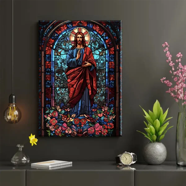 Vitral Cristo Bendición - Imagen Galería 2