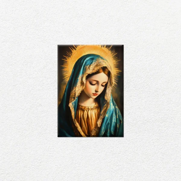 Virgen María Manto Turquesa - Imagen Principal