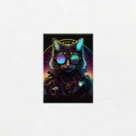 Gato Cyberpunk Synthwave - Imagen Principal