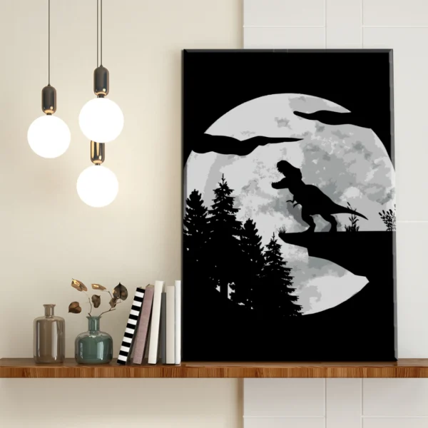 T-Rex Silueta Lunar - Imagen Galería 1